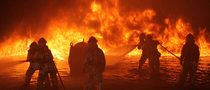Firefighters battling large blaze